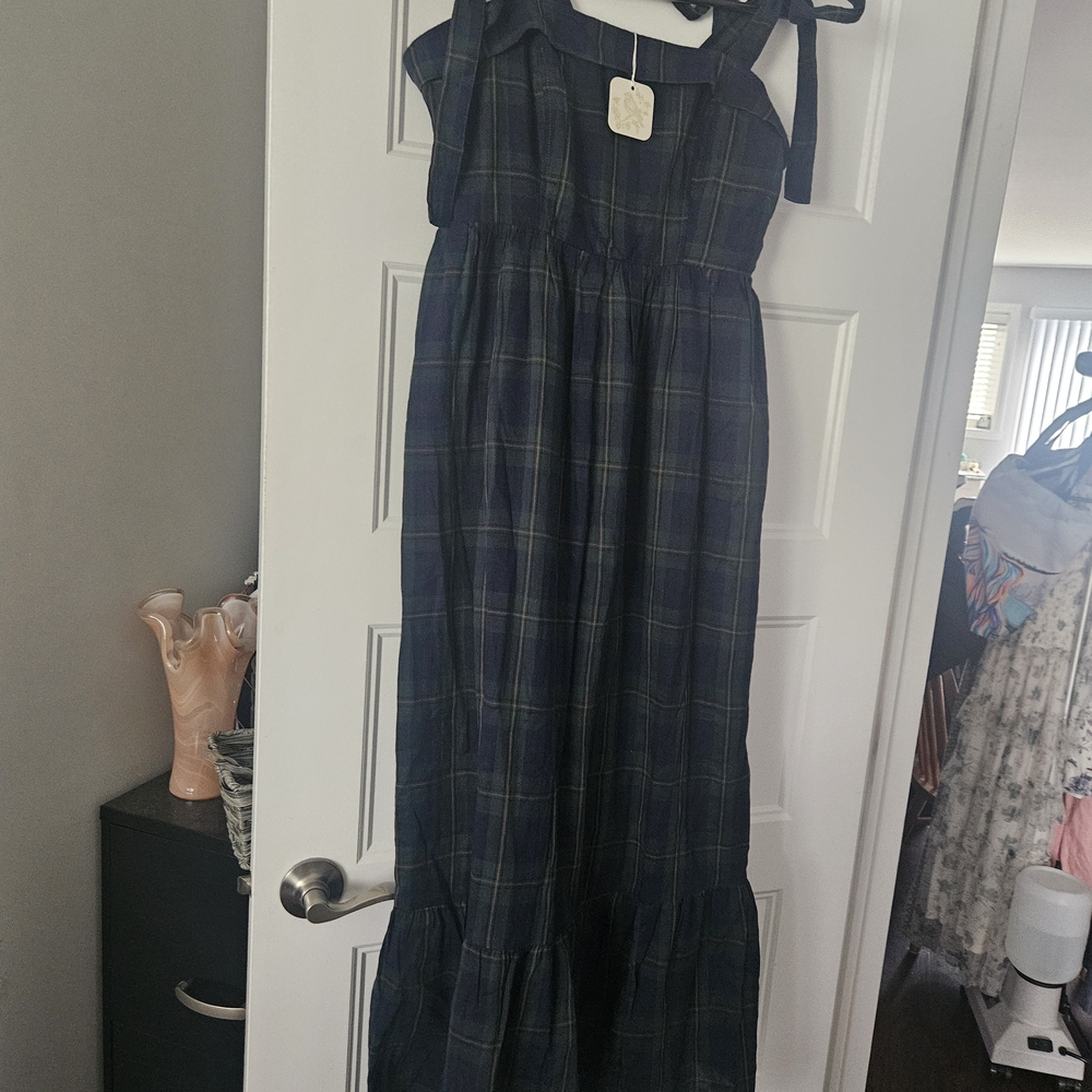 Avaire Collective Plaid Dress L